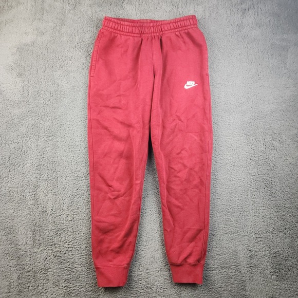 Nike Other - Nike Mens Small Jogger Sweatpants Red Pull On Soft Embroidered Swoosh Sportswear